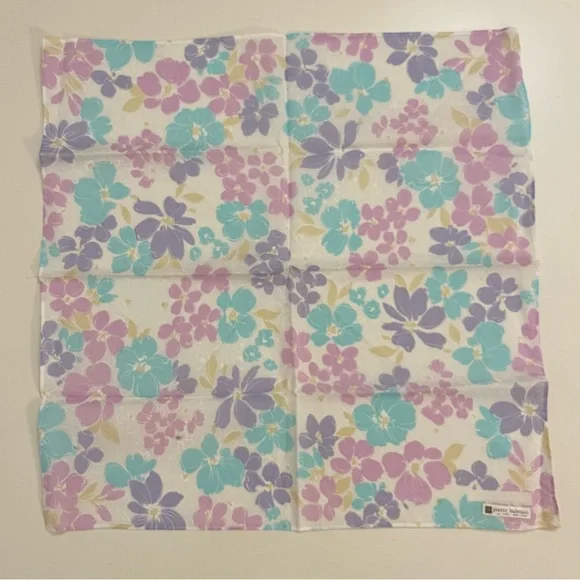 Pierre Balmain Floral Cotton Handkerchief - Picture 3 of 8